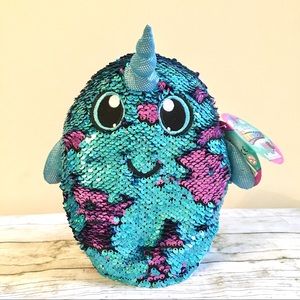 NWT Shimmeez Reversible Sequins Teddy Bear